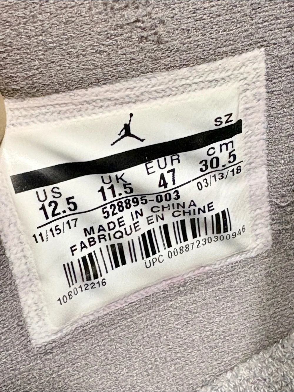 Air Jordan Cool Gray 2018 Sneakers